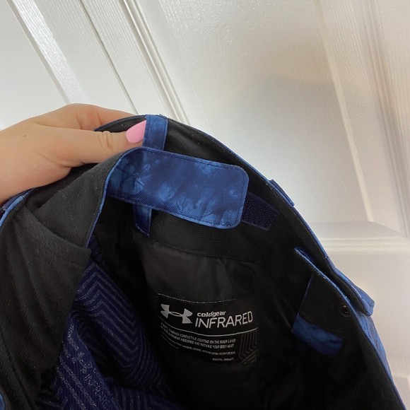 Under Armour Size M Skii Snowboard Pants Blue Tie Dye Coldgear Infrared - Picture 2 of 8